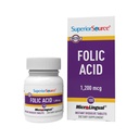 Asam Folic Sumber Superior 1200 mcg - Mendukung Jantung, Sistem Imune & Gugup - 100 Tablet Sublingual