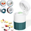Pill Crusher dan Cutter, Pil Grinder untuk Small Pills dan Vitamin, Pill Crusher Grinder Fine Powder, 4-1 Medicine Pulverizer Grinder, Pil Cutter dengan Penyimpanan Obat