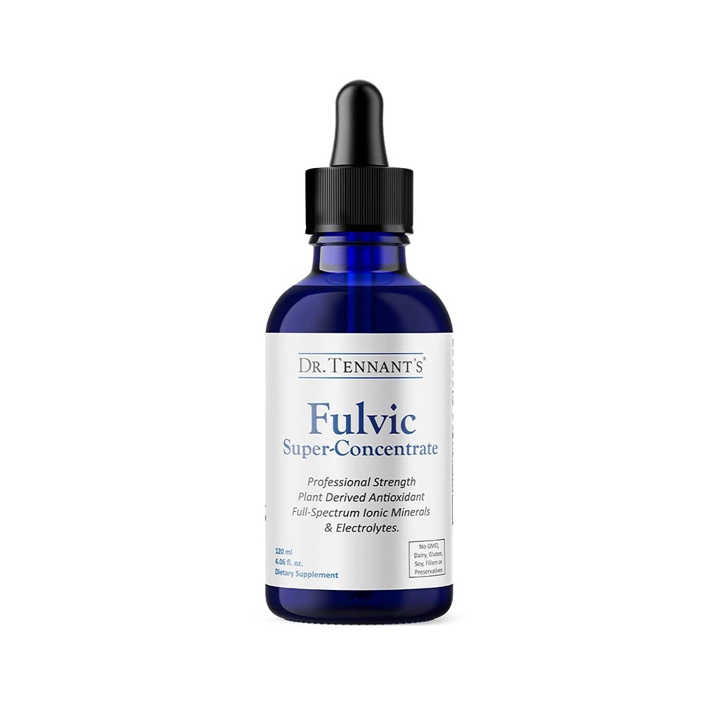 Dr. Tennant 's Fulvic' s Superconcentrate Liquid 124; Enhances Cellular Energy & Detoxifikasi
