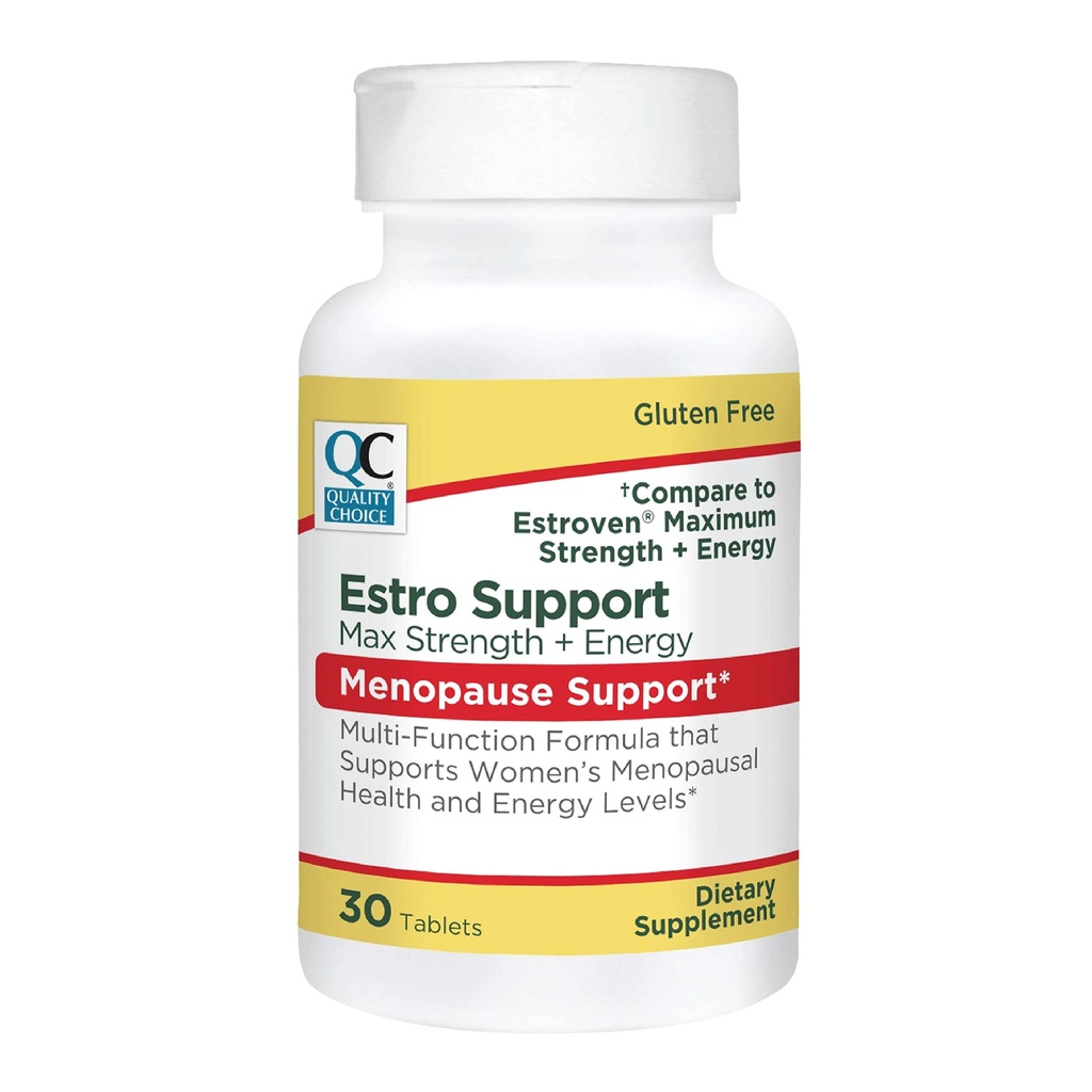 Estro Pilihan Kualitas Dukungan Tablet Energi Max + Menopause Dukung 30 Cacah