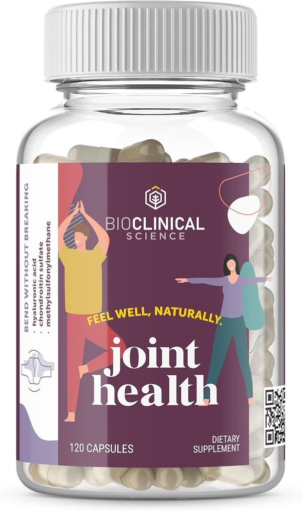 Gabungan Kesehatan - Formula ilmiah dengan Chondroitin Sulfate, Acid Hyaluronic, dan Methylsulfonymetana - 120 Capsules - Supply Hari 60