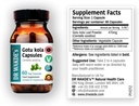 DR WAKDE 'S Gotu kola Capsules (Mandukparni, Sentella Asciatia, 60 Veg Caps, Persediaan Tanaman, Ayurvedic Herb, All Natural, Vegan)