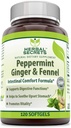 Herbal Secrets Peppermint Ginger & Fennel 120 Softgeels (Non- GMO) - Dukung Fungsi Digetical * - Promotes Vitalitas * - Membantu SORE Upset Stomach *