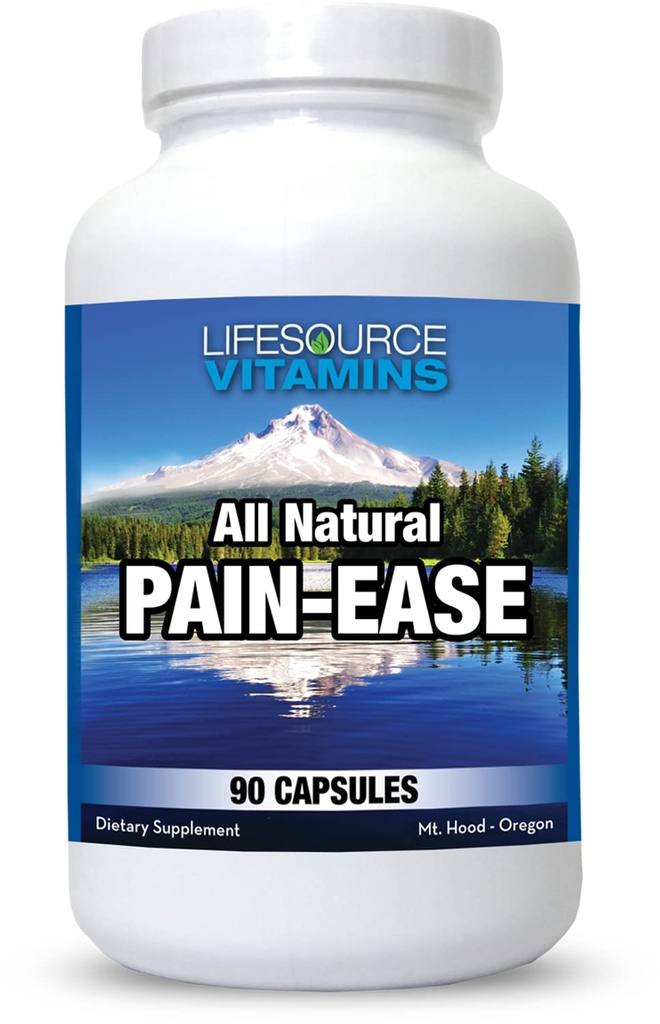Vitamin Sumber Hidup All Natural Pain Ease - 20 Synergistic Herbs dan Enzymes bahwa Dukungan Tentu dan Aman: Headsiches & Migraines - Lutut - Joints - Leg Pain - Tension