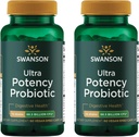 Swanson Ultra Potency Probiotic Digetical Health Ammune System Dulune Dukungan 66 Miliar CFU Presotic NutraFlora scFOS 60 Drip Veggie Capsules (2 Pack)