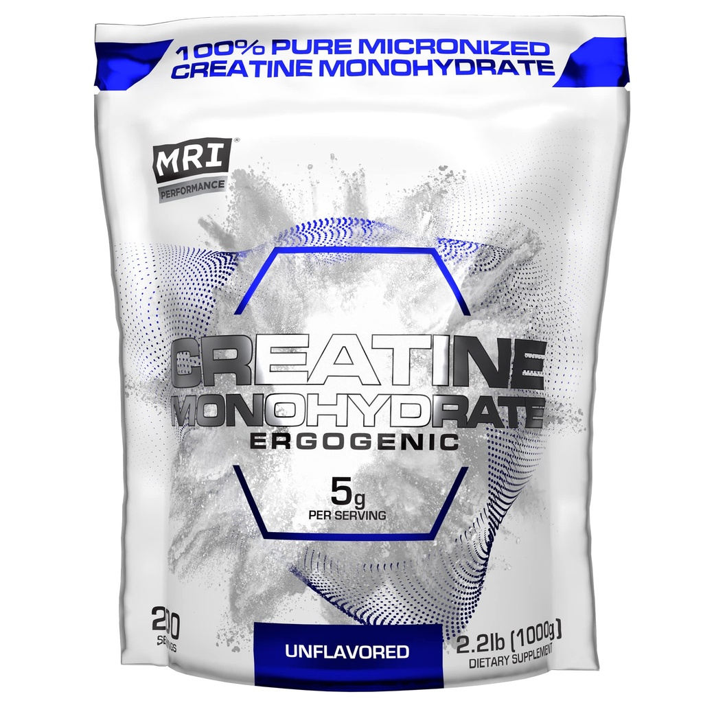 MRI Performance Creatine Monohydrate Powder 5g, 100% Pure Micronized Creatine Creatine Suplement, Muscle Growth & Recovery, Build Muscle, Increase Perfect, Performance, Endurance, 100g, Unflamited