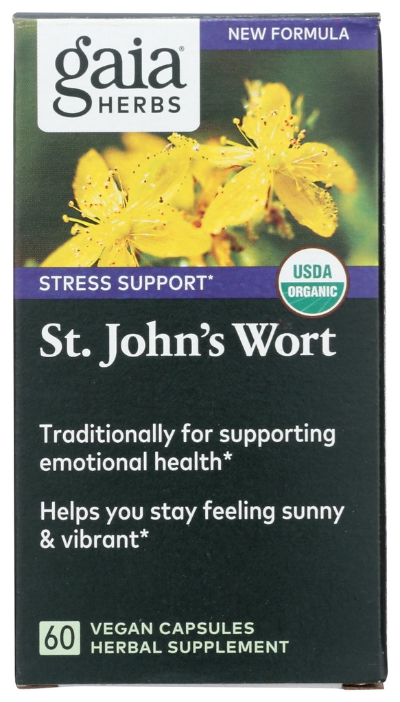 Gaia Herbs St. John 's Welt, Vegan Liquid Capsules, 60 Count