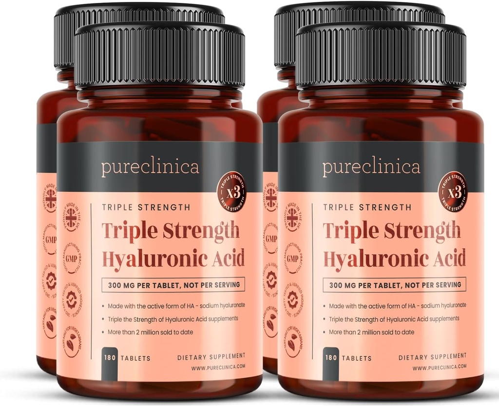 Puleniinica Triple Power Hyaluronic Acid 300mg x 720 Tablet (4 Botol 180) - 2 Tahun Suppply