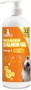 Minyak Salmon Alaska untuk Anjing & Kucing - Omega 3 EPA DHA Minyak Ikan untuk Skin Sehat & Coat, Dukungan Gabungan & Bone, Relief Allergy, Pertahanan Inflamasi & Inflamasi - 32oz All- Natural Liquid Suplemen
