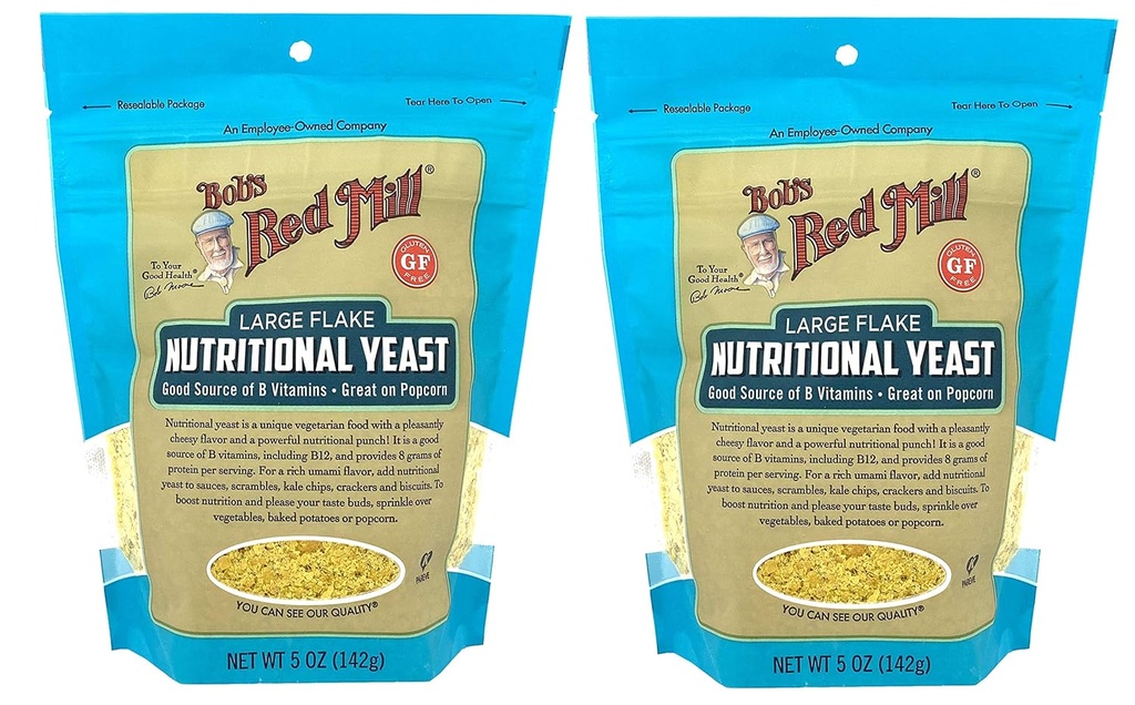 Bob 's Red Mill Large Flake Nuttrationary 5 Ounce (Paket 2) Pengganti Keju Vegan Parm