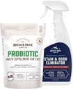 Rocco & Roxie Cat Probiotic Suplemen & Stain & Odor Eliminator Bundle