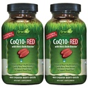 Irwin vocerals CoQ10- RED - 60 Liquid Soft- Gels, Paket 2 - Advanced Heart Health Support dengan Nitric Oxide Booster untuk mendukung Blood Flow - 60 Total Servis