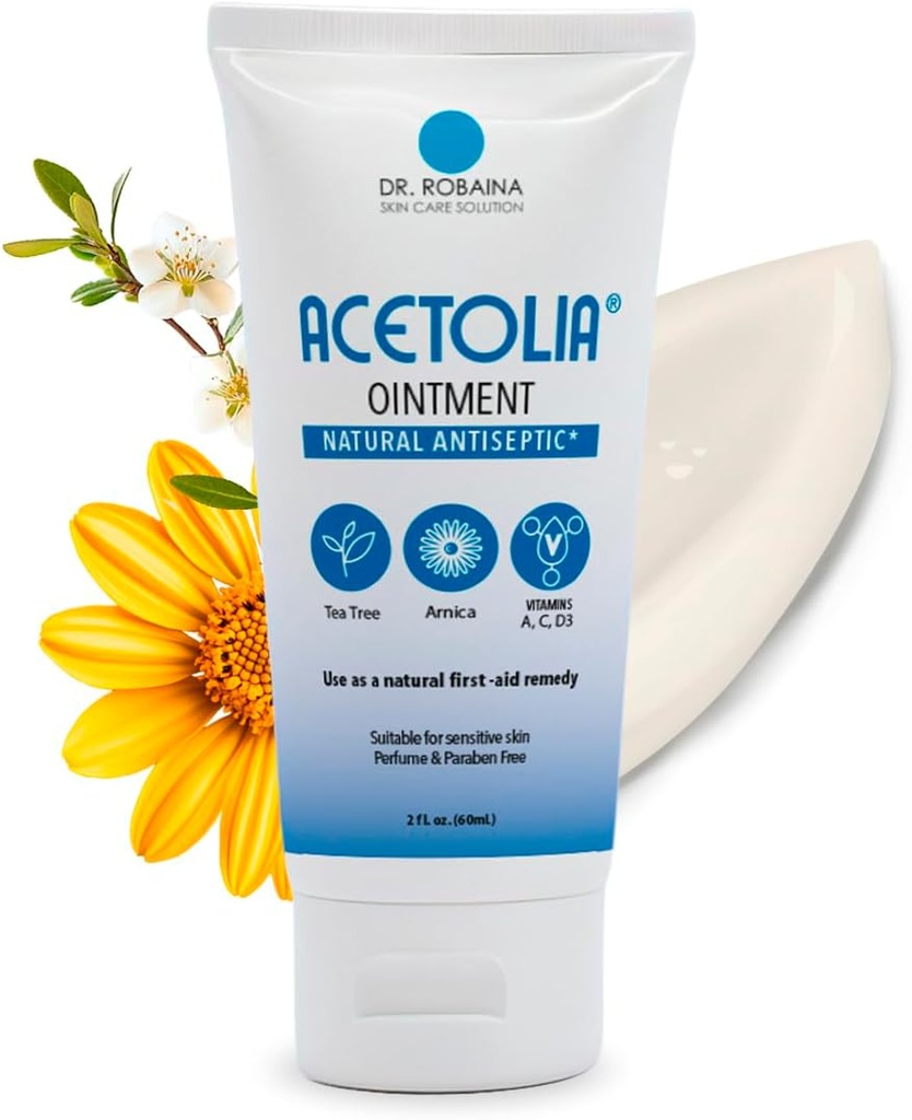 ASEKOLIA Bantuan Pertama OLE- Barrier Botani untuk Minor Cuts, Burns, Scrapes & Bites 124; w / Tea Tree Oil, Arnica, Calendula & loe ke Soothe, Hydrate & Protect 124; Skoid-Free 124; Dibuat di USA 1444z