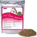 Suplemen Calming Kuda Alam Raspberry Leaf 35 OZ-Relieves Keanehan, Irritability, dan Ketidaknyamanan di Mares Selama Siklus Panas - Juga Magic Cocok untuk Geldings