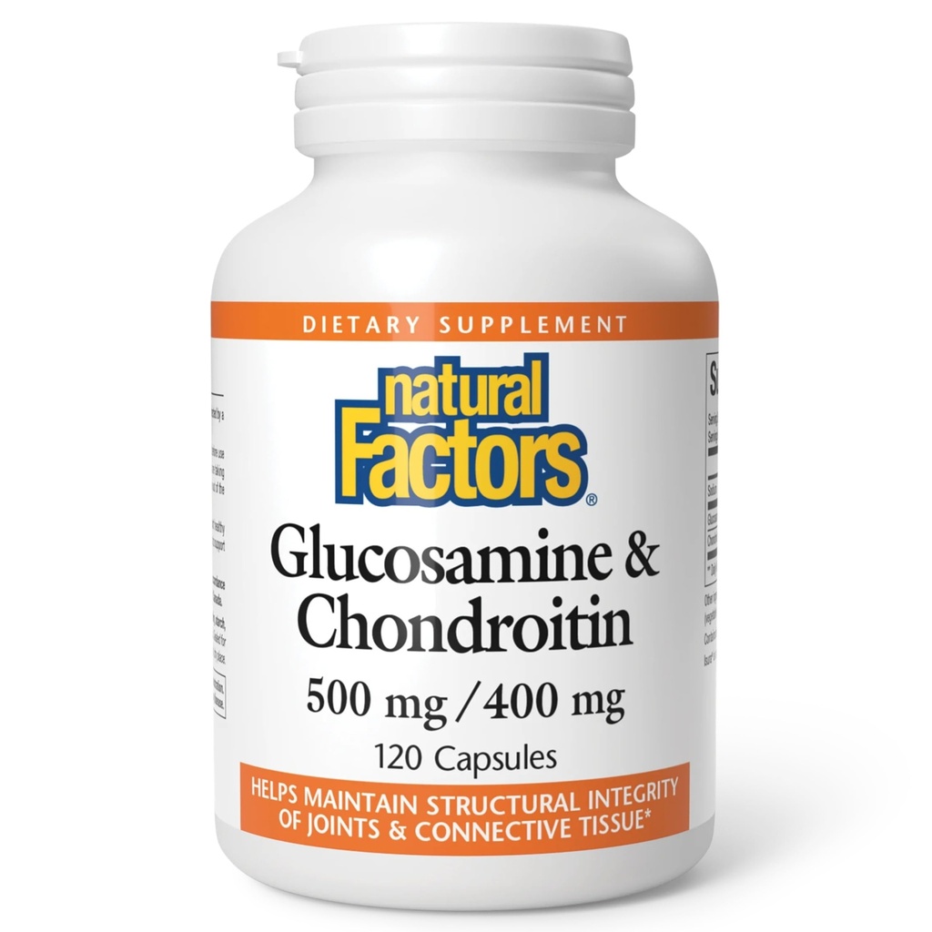 Faktor Natural, Glucosamin & Chondroitin, Mendukung Joints Sehat dan Jaringan Konektif, 120 Kapsul