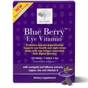 NEW NORDIC Blue Berry Eye Vitamin Lutein Suplemen dengan Zinc, Support Macular Pigmentasi, Eye & Vision Fungsi, 120 Tablet (Paket 1)