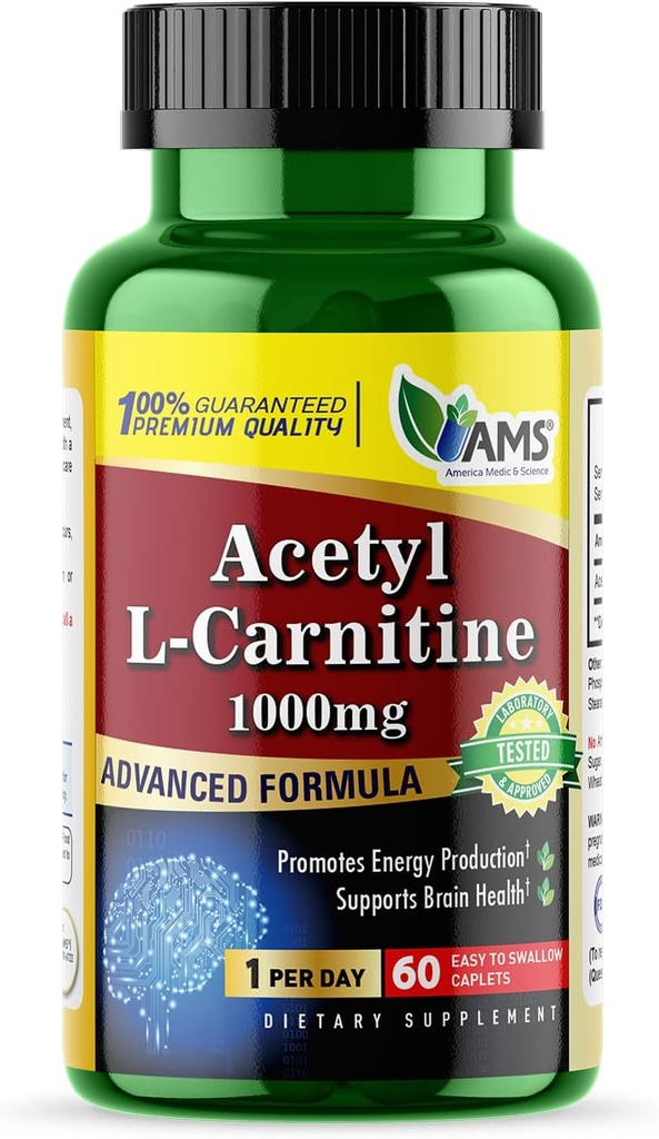 American Medic & Science Acetyl L- Carnitine 1000mg (60 Tablet)