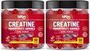 Creatine Monohydrate Gummy 5000mg for Men & Women - 180 Chewable Creatine ADVENCE CoffLEX Taurine & B12 Gummies Strawberry Flaved 124; Pra Workout Gym Suplemen 124; Halal 124; Vegan 124; (2 Bulan Supply)