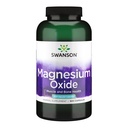 Swanson Magnesium Bone & Muscle Health Support 200 Miligram (2 Caps per 400 mg Serving Magnesium Oxide) 500 Kapsul