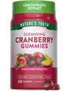 Nature 's Truth Cranberry Gummies = 124; 60 Count 124; Vegan, Non- GMO & Gluten Free Supplement = 124; Cranberry Mango Flavor