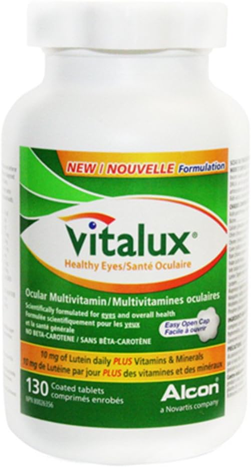 Vitalux Heally Eyes Ocular Multivitamin dengan 5mg dari lutein, 130 tablet