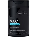 Penelitian Olahraga N- Acetyl L- Cysteine (NAC) 600mg, 90 Vevgie Capsules - Vegan, Non-GMO, Gluten Bebas.