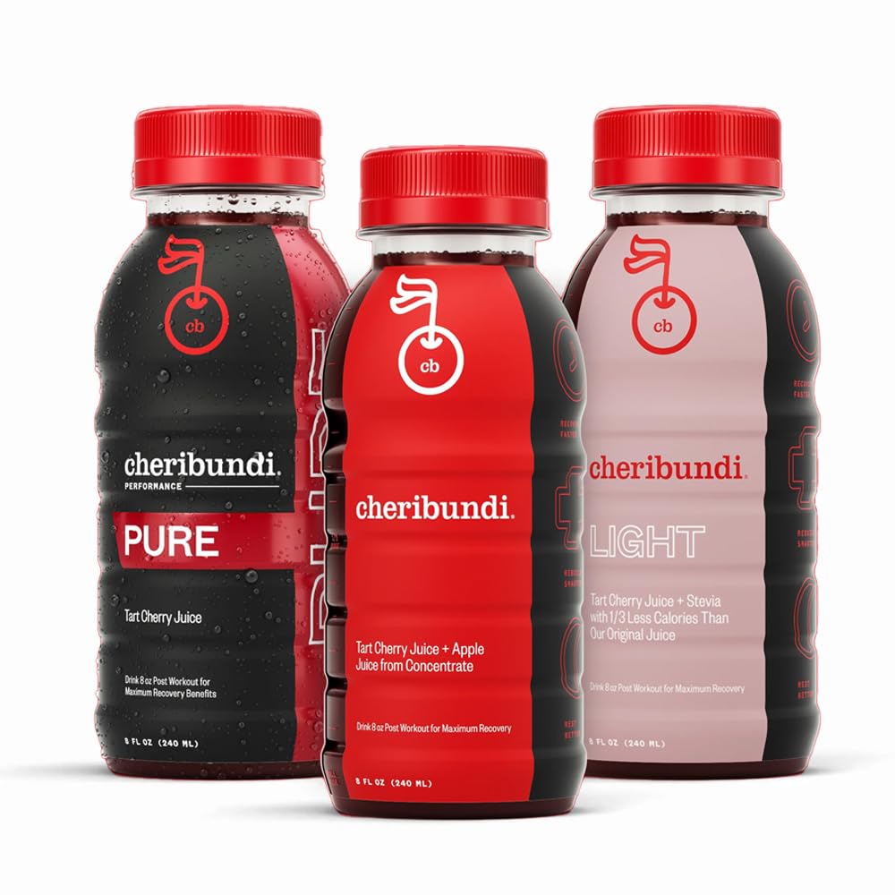 Averbundi Taart Cherry Juice Starter no 124; Variety Pack 124; Pure, Original & Light Flavors 14; Athletes Recovery Drink 124; Promotes Reporative Sleep, Muscle Recovery & Boost Performance 124; 8 floz (12 Pack)