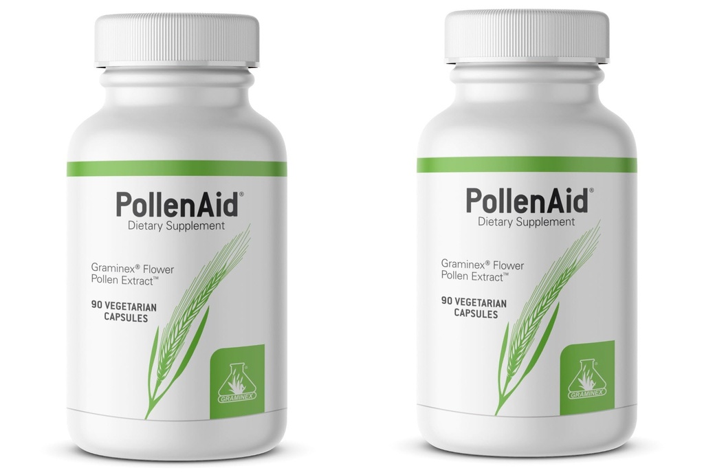 Graminex PollenAid Prostate Suplemen: Semua Prostate Natural Dukungan untuk Bladder Control & Urinary Tract Health, Rye Pollen Extract dibuat di AS, 90 Vegetarian Caps (Paket 2)