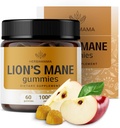HERBAMAMA Lion Mane Gummies - 100mg Mane Lion Mushroom untuk Brain Clarity Dukung - Vegan, Non-GMO Community Suplemen untuk Dewasa - 60 Pectin- Beribased Application-Flavored Chews