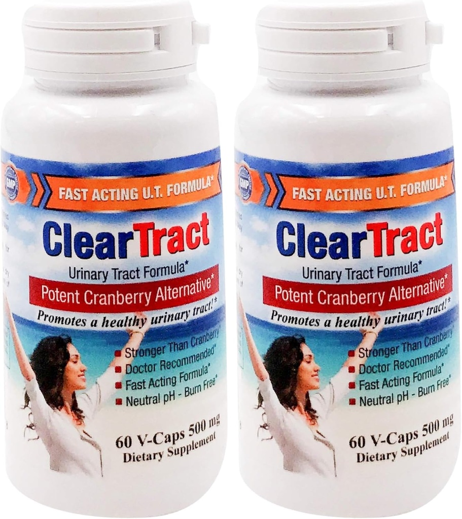 Cleartct D-Mannose Formula Kapsul, 500 Mg, 60 Cacah (Paket 2)