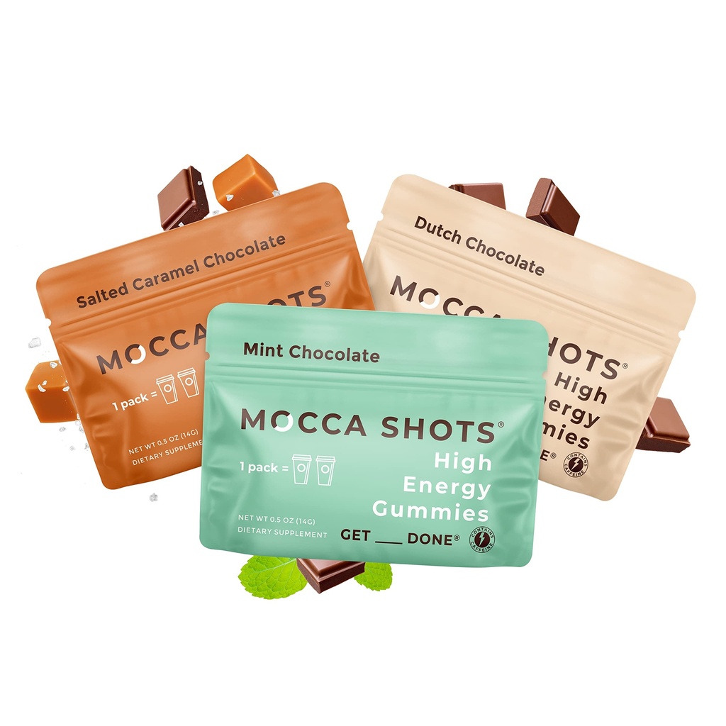 Kafein Energy Chew 3-Pack, 200mg of Caffeine per Pack! Caffeine Boost, Coffee Energy Gummy, Mocca Shots High Energy Gummies, Vegan, Plant - Based, Gluten- Free (pak 3)