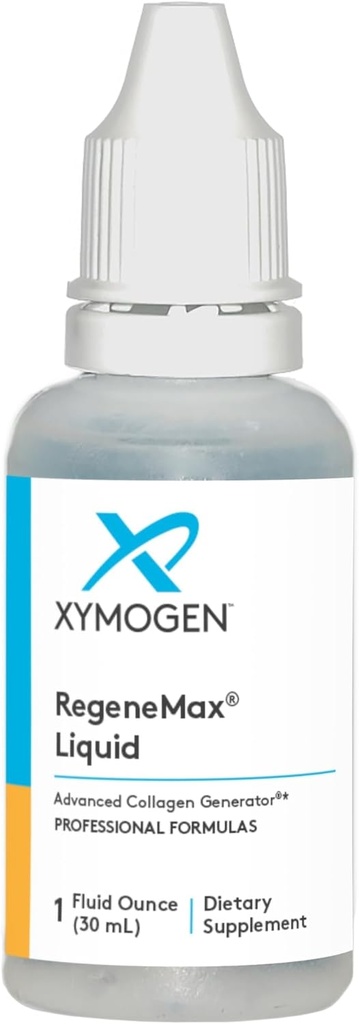 XYMOGEN RegenMax Liquid - Advanced Collagen Generator - Choline- Stabilisasi Acic Orthosilicic - Pendukung Kesehatan Bone Mineral Density, Reduces Wrinkles, Strengthens Rambut + Nails (1 fl oz)