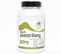 Ginseng Amerika Utara 200mg ~ 200 Kapsul - Tanpa Addititives ~ Suplemen Naturesor