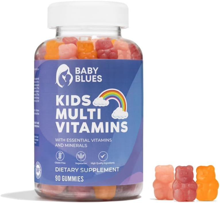 Baby Blues Complete Kids Multivitamin Gummies - Estivine Vitamin for Children 'Daily Health - Tasty Children' s Multivitamin Gummy Bears