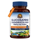Vitalitown Glucosamin Chondroitin MSM 124; Collagen, Boswellia, Turmeric, Acid Hyaluronic, Bromelain 124; Triple Action + Formula 124; 12 Ingrecument 124, 90 Tablets, No Shellfish