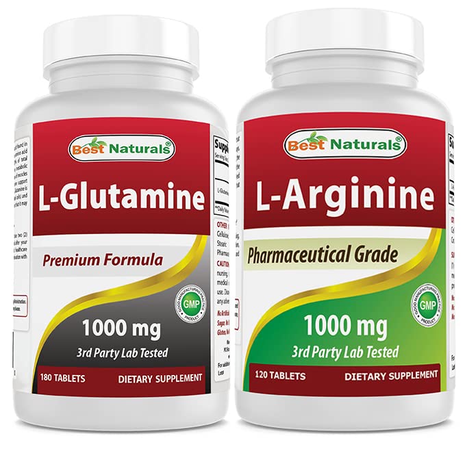 Terbaik L- Glutamine 1000mg & L- Arginine 1000 mg