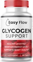 (1 Pack) Easy Flow Glycogen, EasyFlow Glycogen Dukung Capsules, Glyco Optimizer Formula, Natural Blood Vessel Cleaner, Premium Easy Flow Glycogen Dukungan (60 Capsules)