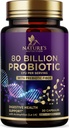 Suplemen Probiotik 80 Milyar CFU + Prestipation, Probiotik Acipolylus Support Immune System & Digetical Health, Supports Occational Constipation, Suppplemen Perempuan Feminine Health - 30 Capsules