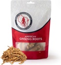 Dairyland American Ginseng Roots Prongs - 4 oz Pack of Wisconsin Ginseng Root - Non-GMO, Gluten Free Whole Ginseng - Gunakan Suplemen Herbal ini dalam Soup, Tea, Congee