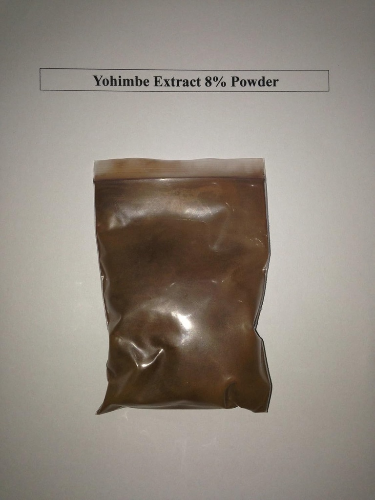 8% yohimbine Yohimbe Bark Ekstrak bubuk / aphrodine 100 Grams