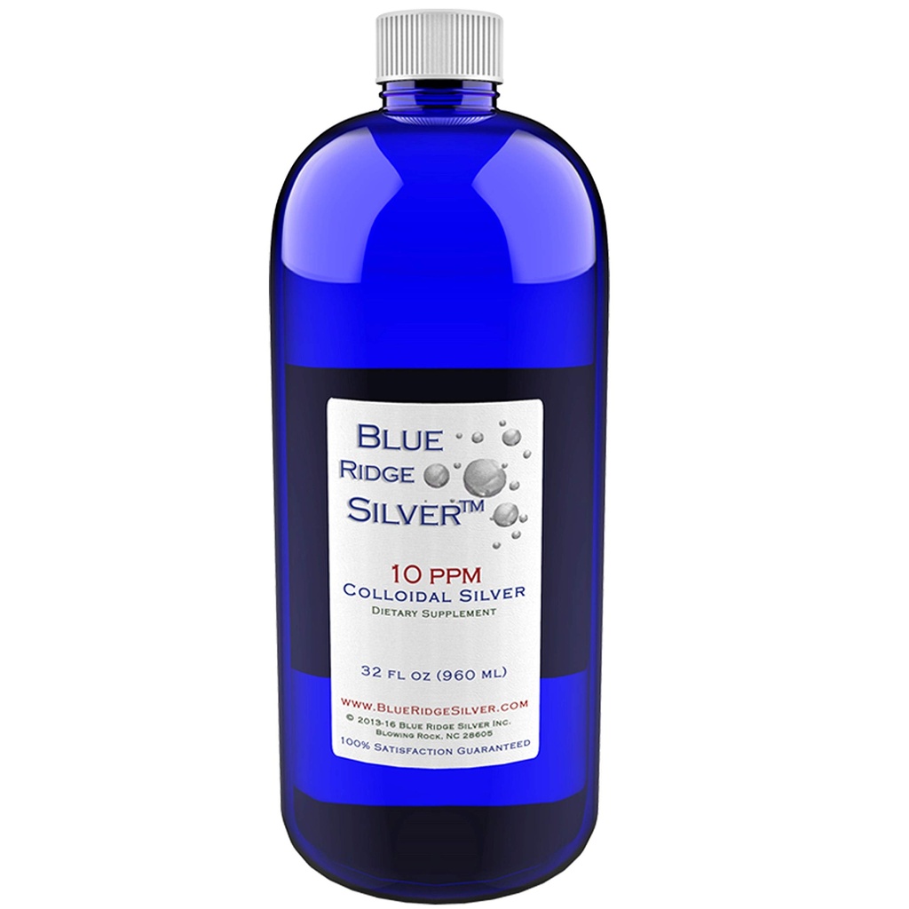 10 ppm 32 oz Colloidal Silver Natural Ammune Dukungan Kesehatan Suplemen