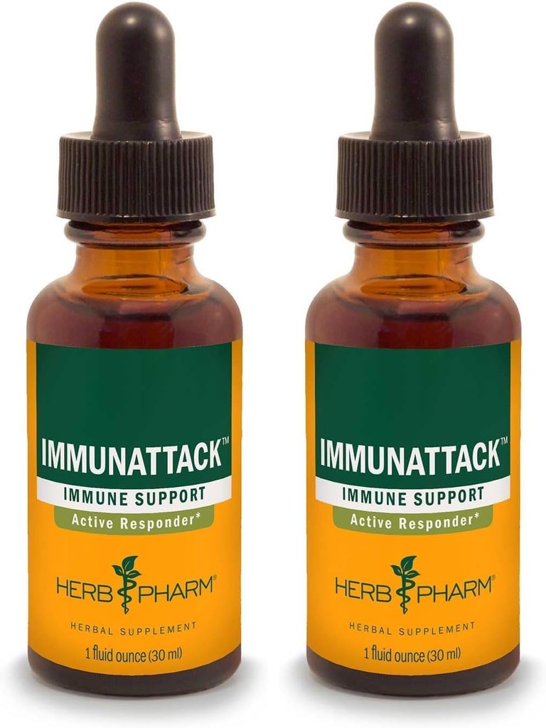 Herb Pharm Immunatrat Cair Herbal Formula untuk dukungan Sistem Imune - 1 Ounce (FIMAT01) (Paket 2)