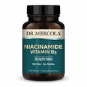Dr. Mercola Niacinamide B3-50 mg per Talet - Mendukung Kesehatan Metabolic - Non-Flushing - Mini Tab-Non-GMO, Gluten- Free & Soy- Free - 270 Servings (270 Tablet)