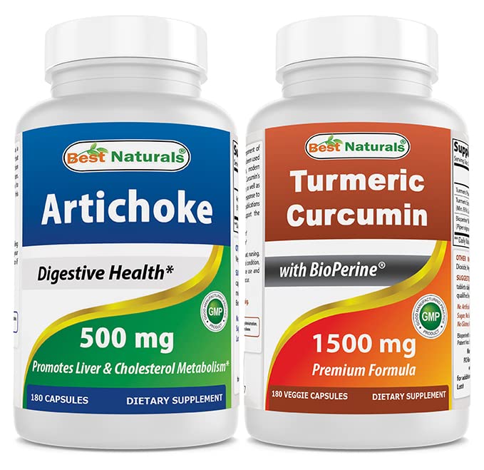 Extract Artichoke 10.000 mg & Turmeric Curcumin 1500mg / Serving dengan Bioperin