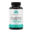 Luma Nutrition CoQ10 400mg Softgels - High- Absorpsi Koenzim Q10 - Co Q-10 200mg / 400mg Per Serving - Heart Health - 60 Liquid Softgels