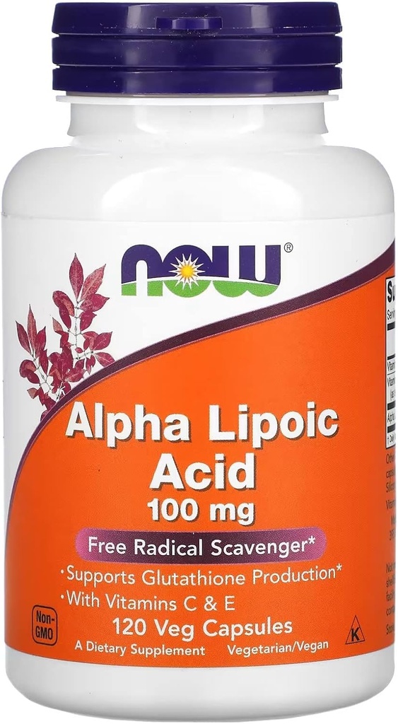 Sekarang Makanan Alpha Lipoic Acid 100mg 120 Vcaps