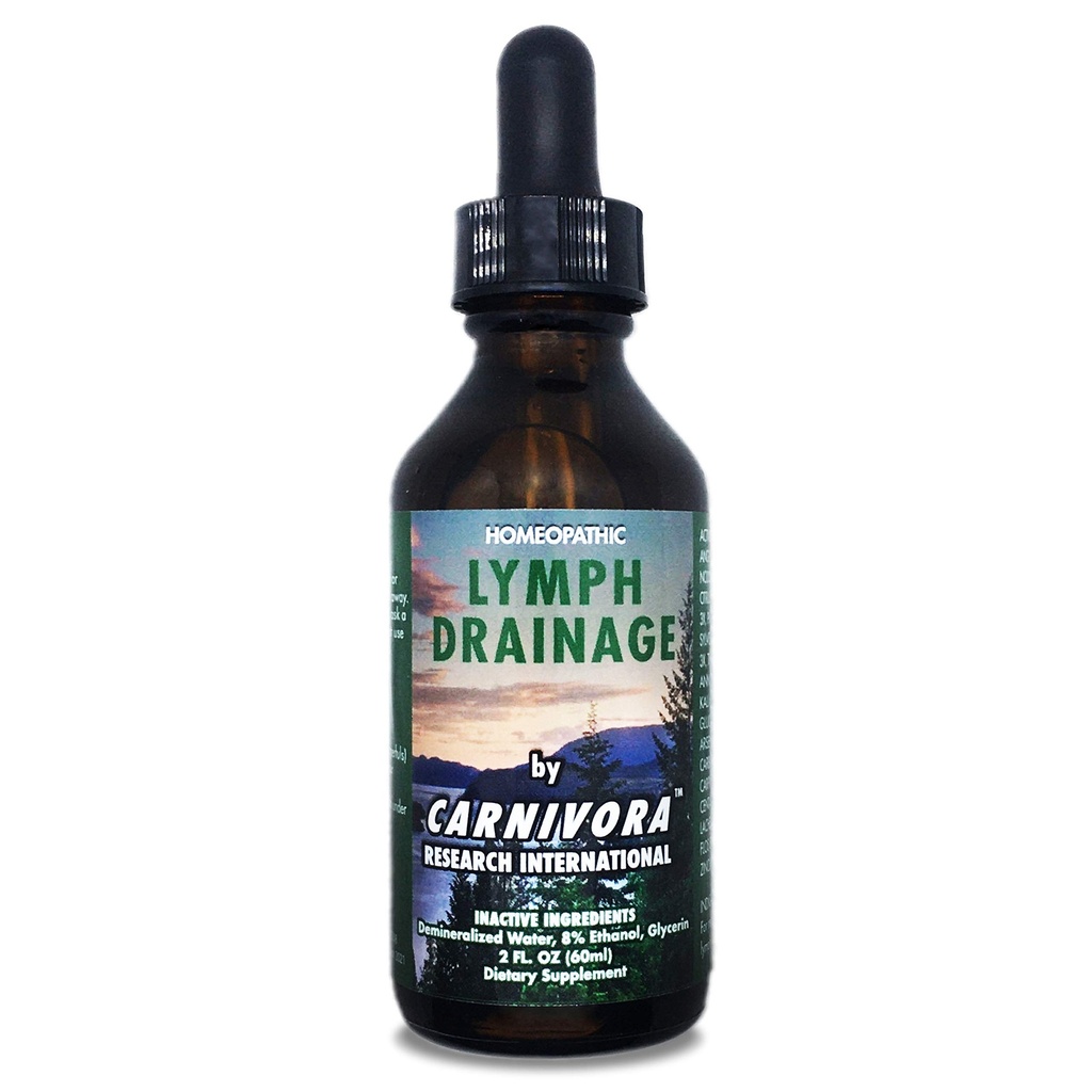 Carnivora - Lymph Drainage Drops - Stimulates and Cleanses Your Lymphatic System - Flushes Cell Waste, Boosts Energy, Combats Exhaustion. 2 Fl Oz (Pack of 1)
