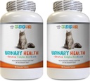 Cat UTI Suplemen - CAT Urinary Health Formula - Dukung Kesehatan Bladder - Kompleks Alam - Cranberry Ekstrak untuk Kucing - 2 Botol (180 Treats)