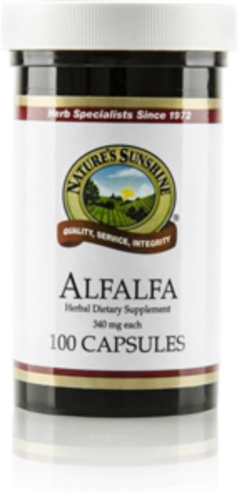 Nature 's Sunshine Alfalfa 100 Capsules (Pack of 2)