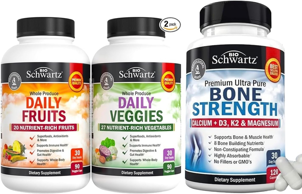 Triple Strength Omega 3 Fish Oil Softgeels (1 Bulan Suply) Plus Glucosamine Chondroitin MSM Triple Power Supplemen Dukungan Bersama (Persediaan 1 Bulan)